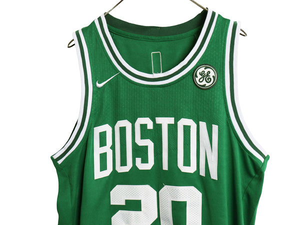 ボストン セルティックス メッシュ タンクトップ メンズ XL 程 NBA オフィシャル ナイキ スウッシュ ユニフォーム バスケ ゲームシャツ 緑