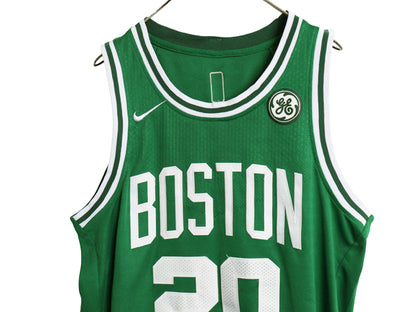 ボストン セルティックス メッシュ タンクトップ メンズ XL 程 NBA オフィシャル ナイキ スウッシュ ユニフォーム バスケ ゲームシャツ 緑