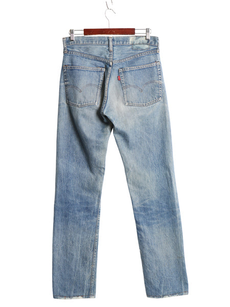 70s USA製 ★ リーバイス 505 デニム パンツ 実寸 31 33 程/ ヴィンテージ スリム テーパード 66後期 黒カン 内股シングル 42 TALON ヒゲ