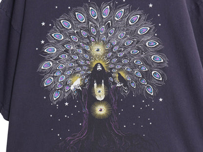 00s ★ ブラッククロウズ イラスト プリント Tシャツ メンズ XXL 古着 オールド オフィシャル 当時物 バンド ロック 音楽 大きいサイズ 紺
