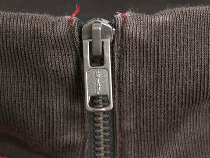 ギャップ ハーフジップ 鹿の子 トップス メンズ M ボーダー ロンT 長袖 Tシャツ カットソー ヘビーウェイト ハイネック ボックス ゆったり