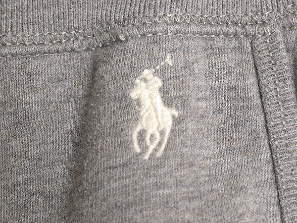 ポロ ラルフローレン ポケット付き スウェット パンツ メンズ L ワンポイント ポニー 刺繍 トレーナー イージーパンツ 裏起毛 ボトムス 灰
