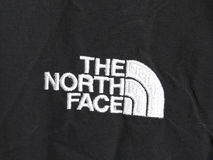 ノースフェイス デナリ ベスト メンズ S 古着 アウトドア 前開き 重ね着 フルジップ フリース ナイロン ワンポイント ハイネック ブラック