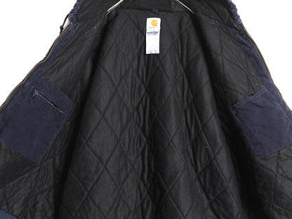 US企画 カーハート アクティブ ジャケット メンズ 2XL ワーク ダック フード パーカー 中綿 キルティング ライナー ブルゾン 大きいサイズ 
