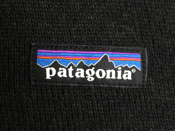 パタゴニア ベターセーター ベスト メンズ М 古着 18年製 フリース セーター 前開き フルジップ アウトドア 重ね着 ワンポイント ブラック