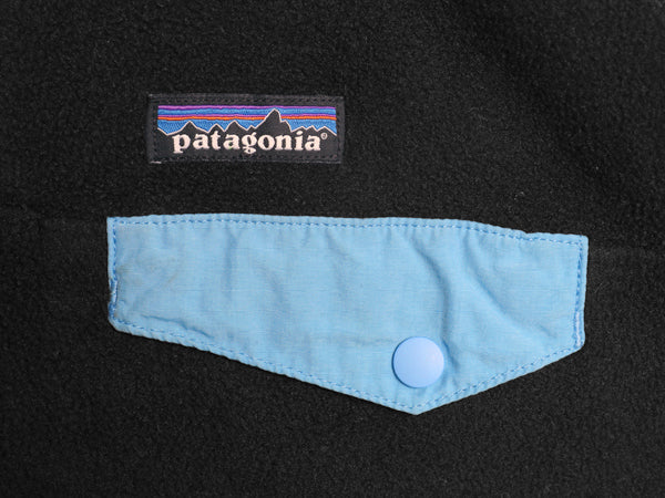 パタゴニア ライトウェイト シンチラ スナップT レディース M 程/ フリース プルオーバー ジャケット ブルゾン アウトドア ジャンパー 黒