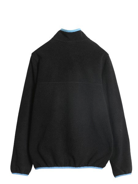 パタゴニア ライトウェイト シンチラ スナップT レディース M 程/ フリース プルオーバー ジャケット ブルゾン アウトドア ジャンパー 黒