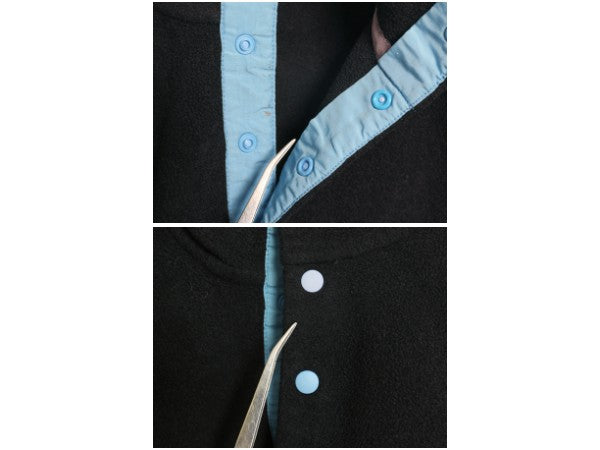 パタゴニア ライトウェイト シンチラ スナップT レディース M 程/ フリース プルオーバー ジャケット ブルゾン アウトドア ジャンパー 黒