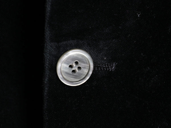 ほぼ デッドストック 80s USA製 BILL BLASS ベロア テーラード ジャケット メンズ M 程/ ヴィンテージ ブレザー カジュアル トラッド 黒