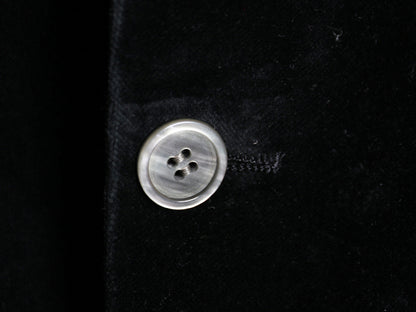 ほぼ デッドストック 80s USA製 BILL BLASS ベロア テーラード ジャケット メンズ M 程/ ヴィンテージ ブレザー カジュアル トラッド 黒