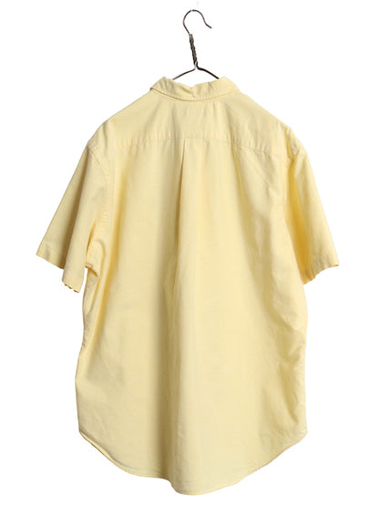 00s ラルフローレン 3点留め 半袖 ボタンダウン シャツ メンズ XL / オールド ポロ 半袖シャツ オックスフォード ワイシャツ 大きいサイズ