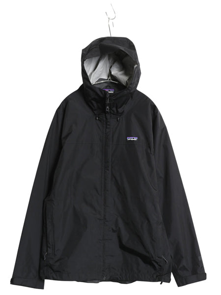 パタゴニア トレントシェル ナイロン パーカー ジャケット レディース XL 18年製 マウンテンパーカー ブルゾン パッカブル 大きいサイズ 黒