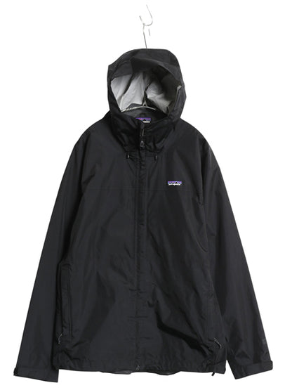パタゴニア トレントシェル ナイロン パーカー ジャケット レディース XL 18年製 マウンテンパーカー ブルゾン パッカブル 大きいサイズ 黒