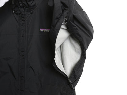 パタゴニア トレントシェル ナイロン パーカー ジャケット レディース XL 18年製 マウンテンパーカー ブルゾン パッカブル 大きいサイズ 黒