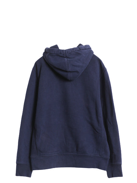 00s ポロ ラルフローレン フルジップ スウェット フード パーカー メンズ L / オールド トレーナー 裏起毛 ヘビーウェイト ワンポイント 紺