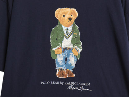 ポロベア ポロ ラルフローレン プリント 半袖 Tシャツ メンズ XXL / キャラクター カットソー シングルステッチ クルーネック 大きいサイズ