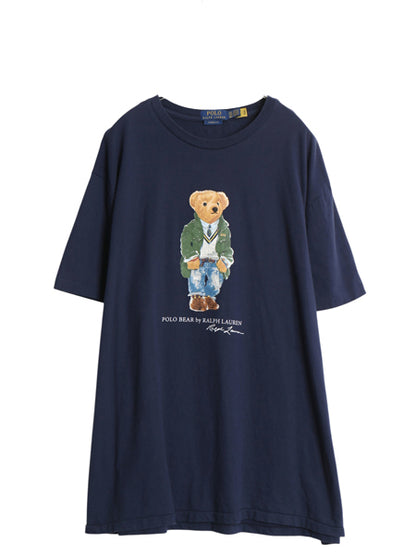 ポロベア ポロ ラルフローレン プリント 半袖 Tシャツ メンズ XXL / キャラクター カットソー シングルステッチ クルーネック 大きいサイズ
