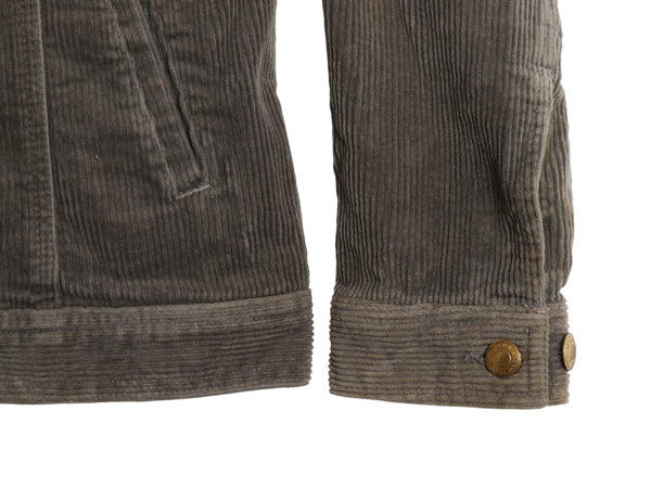 90s ラルフローレン ジーンズ 太畝 コーデュロイ ジャケット レディース L オールド ポロ ジージャン タイプ ジャンパー ブルゾン 革パッチ