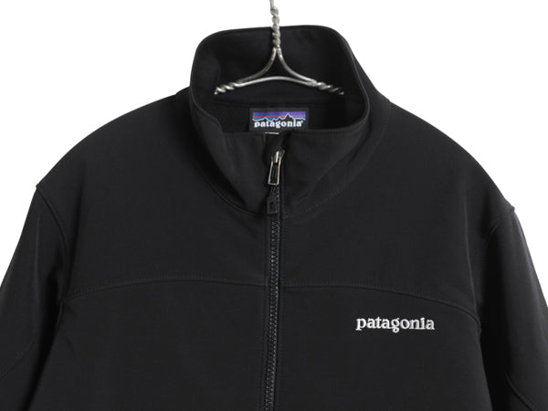 パタゴニア アズ ジャケット レディース M / 古着 12年製 アウトドア 裏 フリース ソフトシェル ストレッチ ブルゾン フルジップ ブラック 