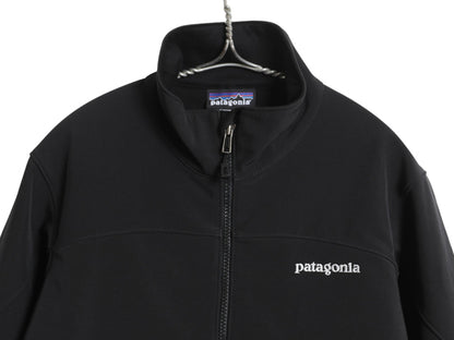 パタゴニア アズ ジャケット レディース M / 古着 12年製 アウトドア 裏 フリース ソフトシェル ストレッチ ブルゾン フルジップ ブラック 