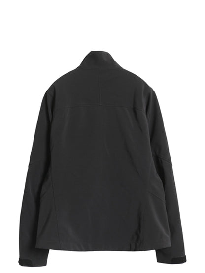 パタゴニア アズ ジャケット レディース M / 古着 12年製 アウトドア 裏 フリース ソフトシェル ストレッチ ブルゾン フルジップ ブラック 