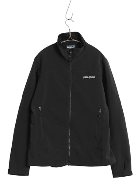 パタゴニア アズ ジャケット レディース M / 古着 12年製 アウトドア 裏 フリース ソフトシェル ストレッチ ブルゾン フルジップ ブラック 
