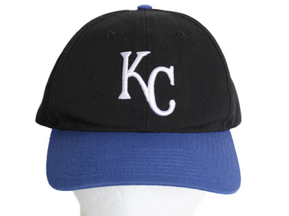 デッドストック 90s MLB オフィシャル ロイヤルズ ベースボール キャップ フリーサイズ / 帽子 オールド 大リーグ メジャーリーグ ツートン