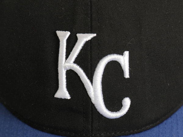 デッドストック 90s MLB オフィシャル ロイヤルズ ベースボール キャップ フリーサイズ / 帽子 オールド 大リーグ メジャーリーグ ツートン