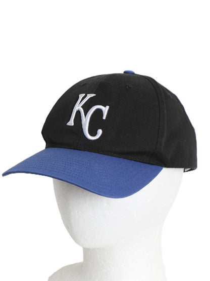 デッドストック 90s MLB オフィシャル ロイヤルズ ベースボール キャップ フリーサイズ / 帽子 オールド 大リーグ メジャーリーグ ツートン