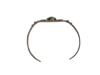 ~ 40s ★ ナバホ ターコイズ シルバー バングル / ガラガラヘビ ライトニングアロー インディアン STERLING フレッドハービー ブレスレット
