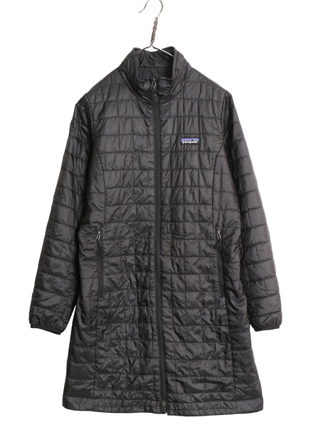 パタゴニア ナノ パフ パーカー レディース S / アウトドア 23年製 中綿 キルティング ジャケット ハーフ コート パッカブル フルジップ 黒