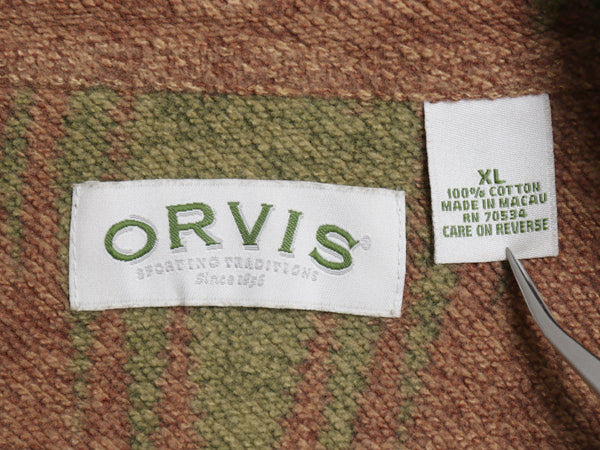 00s オービス ネイティブ 総柄 長袖 シャツ メンズ XL オールド アウトドア パイル ストレッチ ネルシャツ マルチカラー 大きいサイズ 厚手
