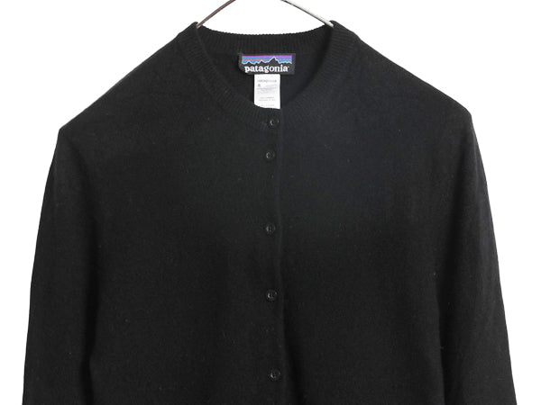 パタゴニア ニット カーディガン レディース S / 古着 11年製 アウトドア 高級 100% カシミヤ セーター 前開き 羽織り 黒 シンプル 無地 