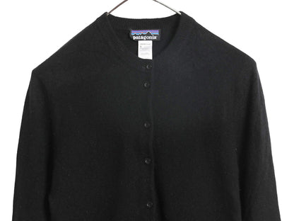 パタゴニア ニット カーディガン レディース S / 古着 11年製 アウトドア 高級 100% カシミヤ セーター 前開き 羽織り 黒 シンプル 無地 
