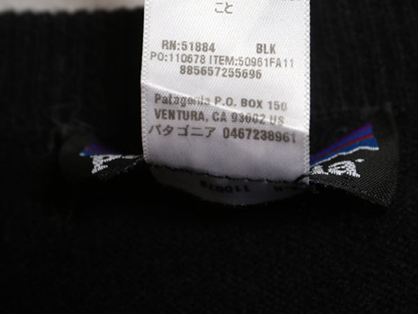 パタゴニア ニット カーディガン レディース S / 古着 11年製 アウトドア 高級 100% カシミヤ セーター 前開き 羽織り 黒 シンプル 無地 