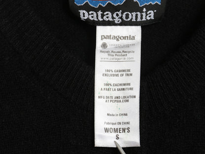パタゴニア ニット カーディガン レディース S / 古着 11年製 アウトドア 高級 100% カシミヤ セーター 前開き 羽織り 黒 シンプル 無地 