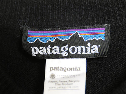 パタゴニア ニット カーディガン レディース S / 古着 11年製 アウトドア 高級 100% カシミヤ セーター 前開き 羽織り 黒 シンプル 無地 