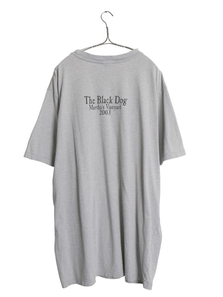 00s The Black Dog ドッグ イラスト プリント Tシャツ メンズ レディース XL オールド アニマル キャラクター グラフィック 大きいサイズ