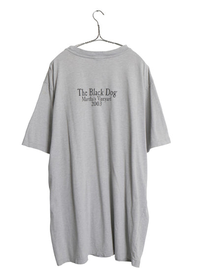 00s The Black Dog ドッグ イラスト プリント Tシャツ メンズ レディース XL オールド アニマル キャラクター グラフィック 大きいサイズ