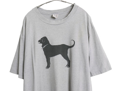 00s The Black Dog ドッグ イラスト プリント Tシャツ メンズ レディース XL オールド アニマル キャラクター グラフィック 大きいサイズ