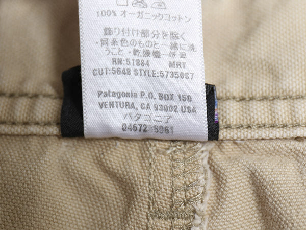 パタゴニア ショップ ショーツ メンズ 34 07年製 アウトドア ノータック ショートパンツ 短パン オーガニック コットン キャンバス ダック