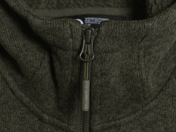 US企画 ノースフェイス セーター フリース パーカー ジャケット レディース S / アウトドア 裏 ボア パイル ハーフ コート ニット ブルゾン