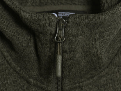 US企画 ノースフェイス セーター フリース パーカー ジャケット レディース S / アウトドア 裏 ボア パイル ハーフ コート ニット ブルゾン