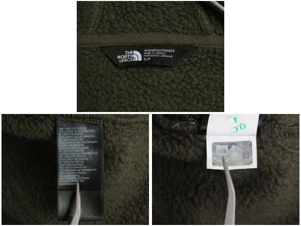 US企画 ノースフェイス セーター フリース パーカー ジャケット レディース S / アウトドア 裏 ボア パイル ハーフ コート ニット ブルゾン