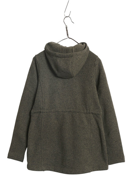 US企画 ノースフェイス セーター フリース パーカー ジャケット レディース S / アウトドア 裏 ボア パイル ハーフ コート ニット ブルゾン