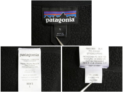 パタゴニア ベターセーター ハーフジップ メンズ L / 古着 15年製 フリース セーター 裏起毛 プルオーバー ジャケット ブラック アウトドア