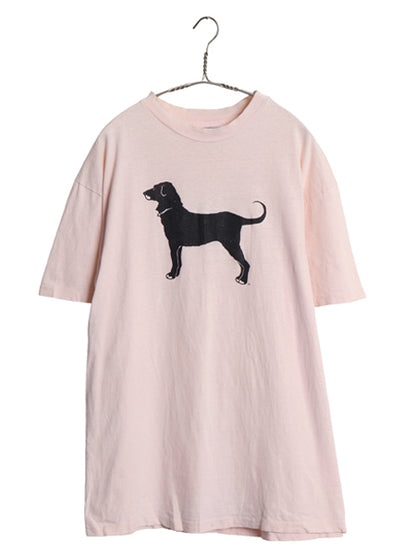 90s USA製 The Black Dog ドッグ イラスト プリント Tシャツ メンズ レディース XL オールド アニマル アート グラフィック 大きいサイズ