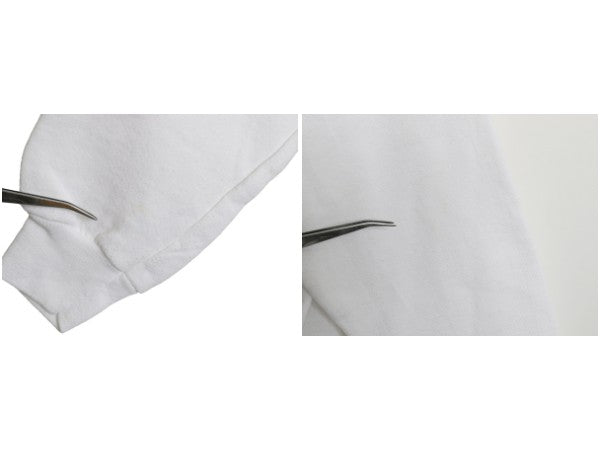 90s ドッグ アート イラスト プリント スウェット メンズ レディース L 程 古着 オールド 犬 アニマル キャラクター トレーナー 裏起毛 白