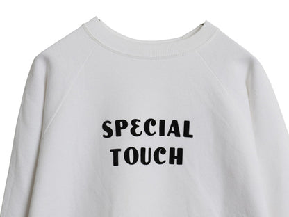 90s ドッグ アート イラスト プリント スウェット メンズ レディース L 程 古着 オールド 犬 アニマル キャラクター トレーナー 裏起毛 白