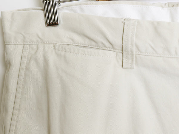 ポロ ラルフローレン チノ パンツ メンズ 34 30 古着 CLASSIC FIT コットン スラックス ノータック ストレート アーミー タイプ アイボリー